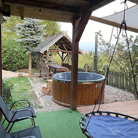 Dom Z Sauna - Lugiele Dzierwiany エクステリア 写真