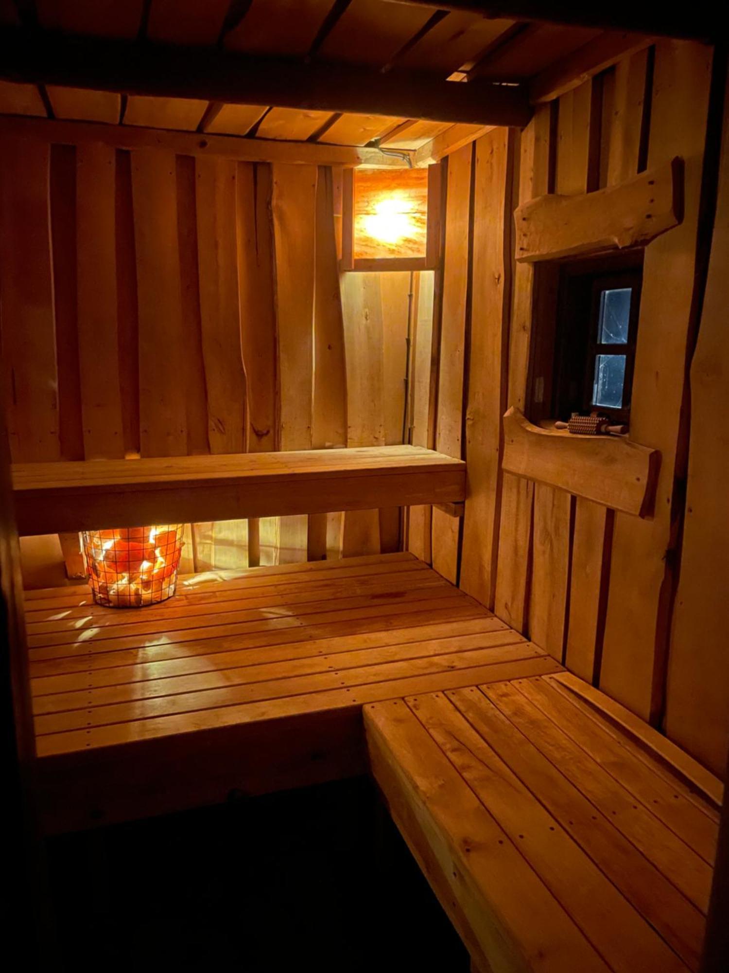 Dom Z Sauna - Lugiele Dzierwiany エクステリア 写真